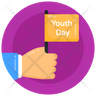 icon youth day flag