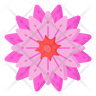 zinnia flower icon svg