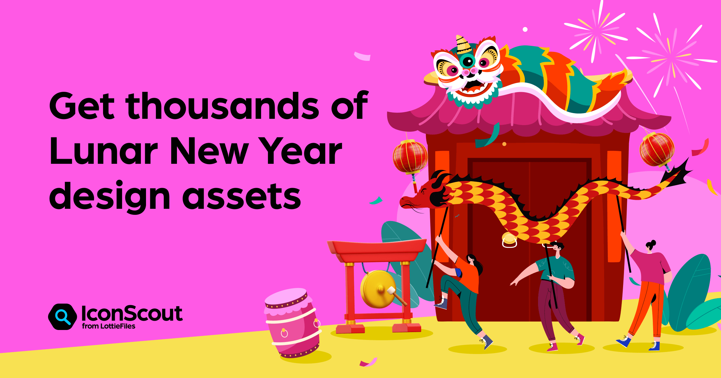 Lunar New Year Icons, Lottie Animations, Illustrations and 3D ...