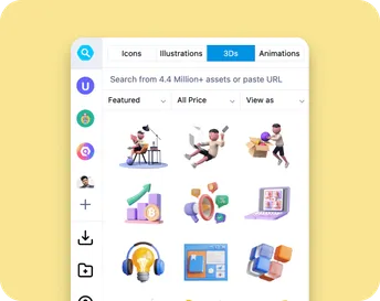Add Icons, Illustrations, 3D Assets & Lottie Animations in Webflow with the  Iconscout App