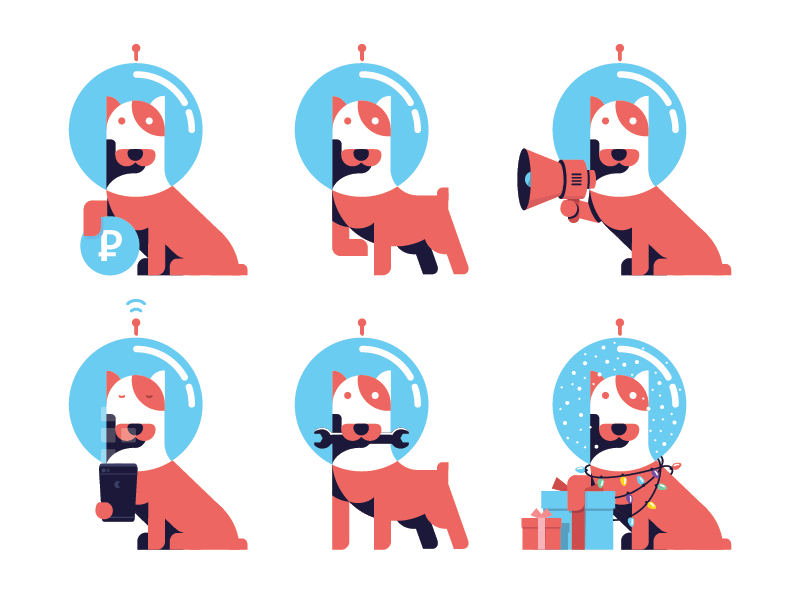 Astronaut Dog avatar by Evgeny Shishkarev for Kaskonomika