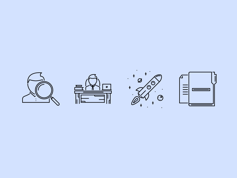 Business outline icons by Last Spark