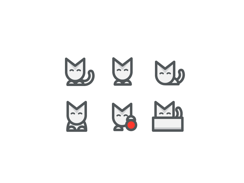 Cat icons by Eric