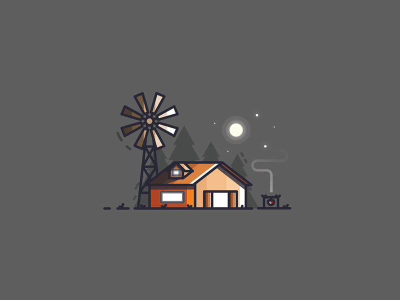 Farm House illustration icon by Sahil Sadigov