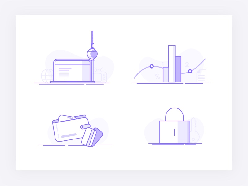 Finance Illustration collection by Kreativgebiet