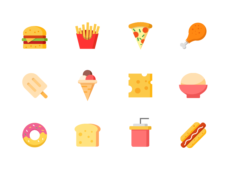 Food icon pack by Ken Chao