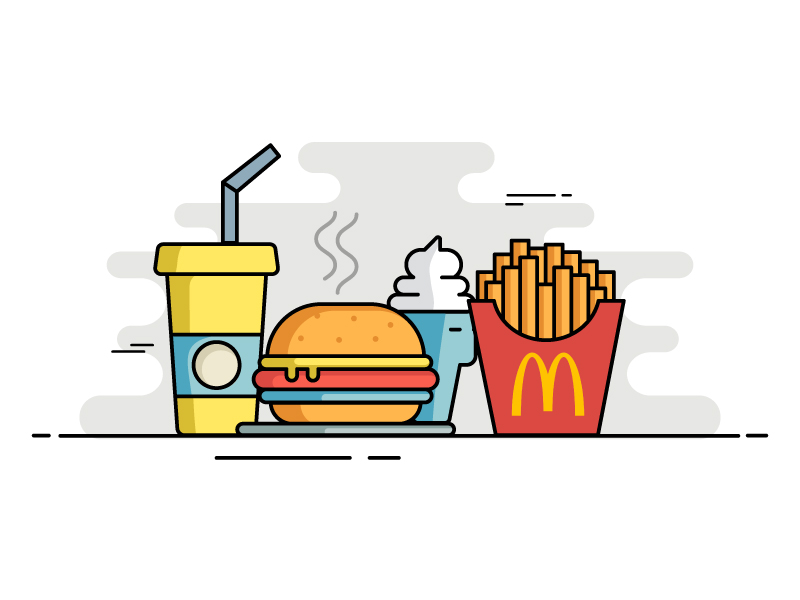 Mcdonald's meal by Bonie Varghese