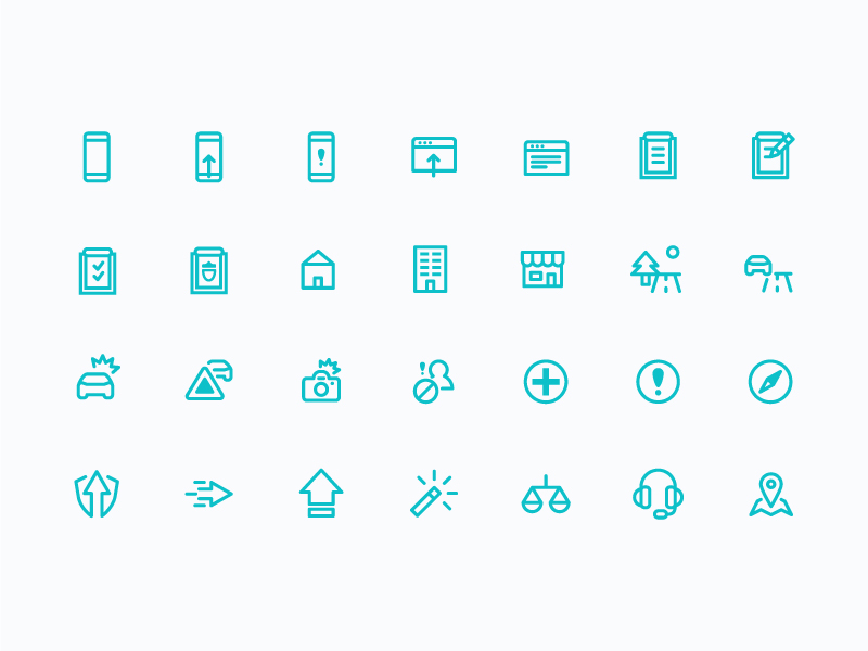 Metromile Icon collection by Percy Batalier