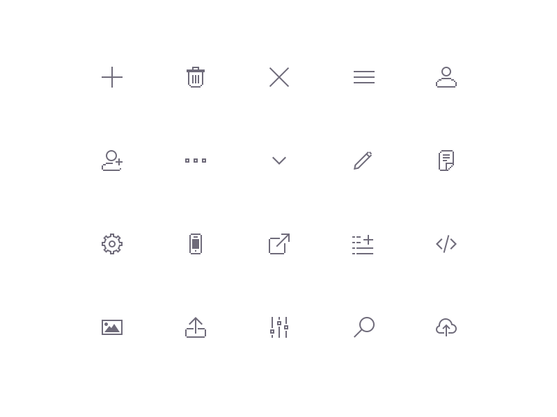 Pixel Art icon collection by Eder Rengifo