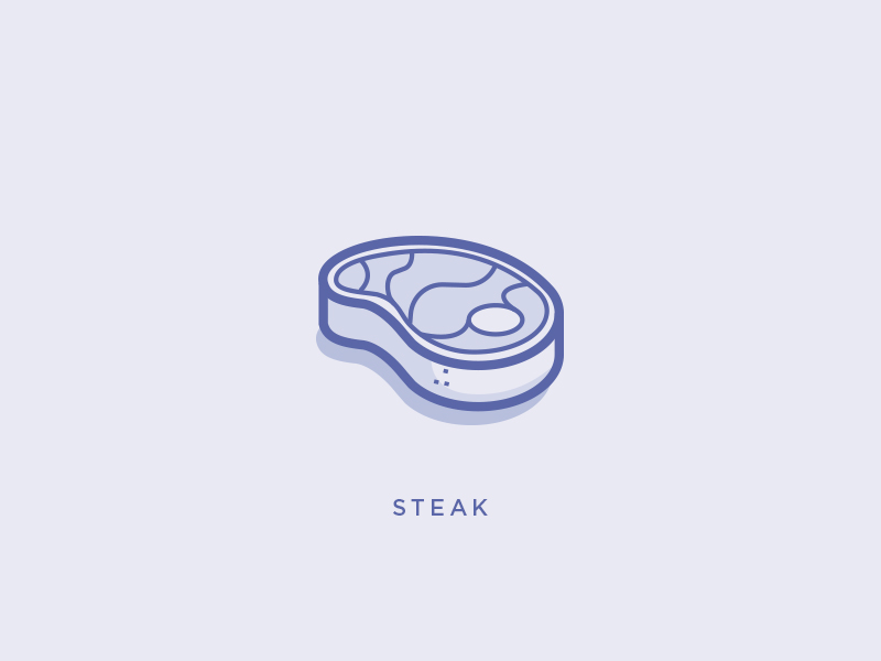 Steak Food icon by Kalina Giersz