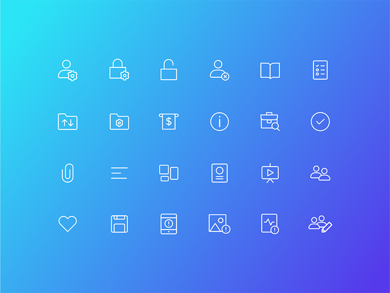 User Interface icon and help center by Paul Gernale for Canva