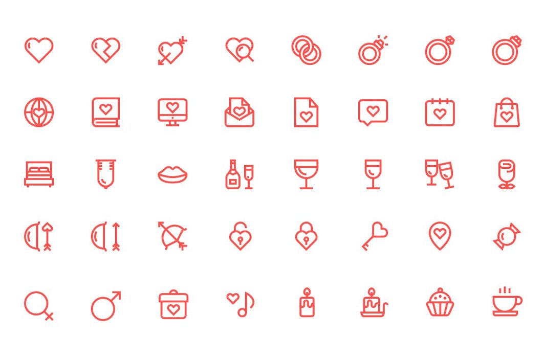 Wedding Romance Icon Pack by Limitless