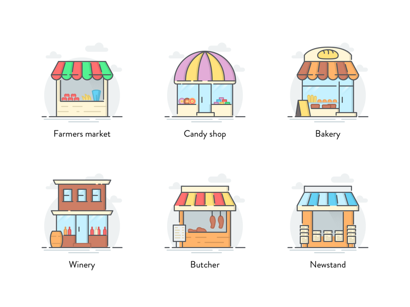 storefront icon pack by Zlatko Najdenovski