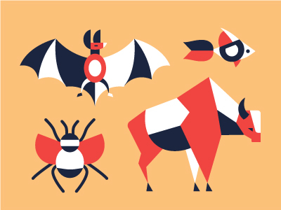 Animals icon set by Ilya Boyko