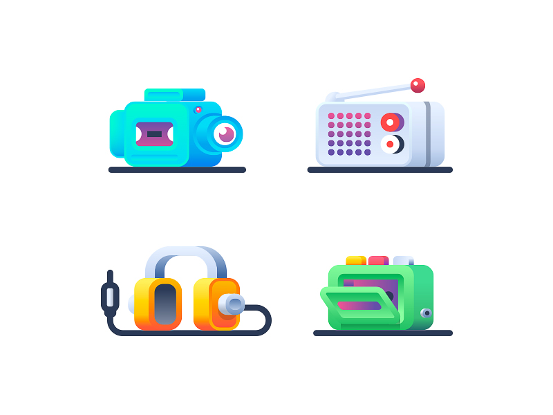 Audio Video icon collection by Nick Kumbari