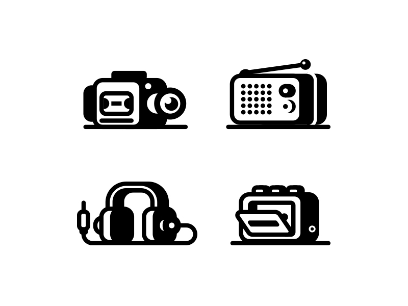 Audio Video icons by Nick Kumbari