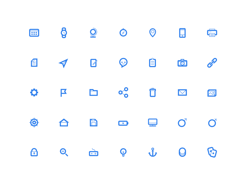 Basic icon collection by Jordan Blakey