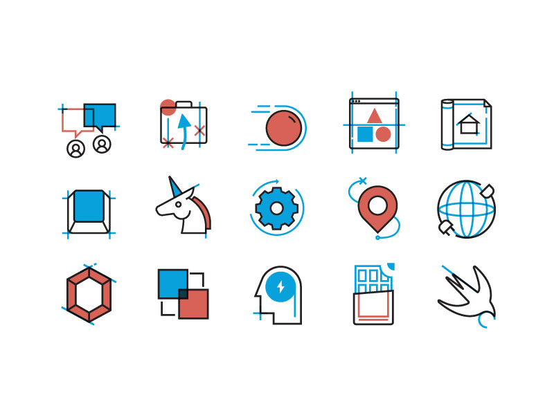 Blueprint icon collection by Zeeber