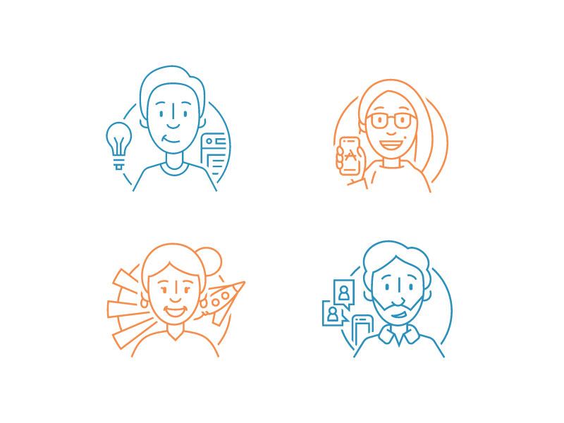 Developer Avatar icons by Grant Burke