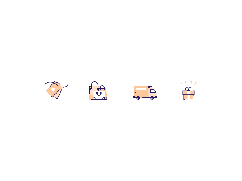 E-commerce icon pack by Cynthia Mergel