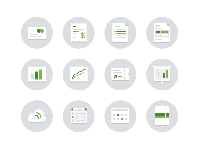 Finance icons by Lester Gonzales