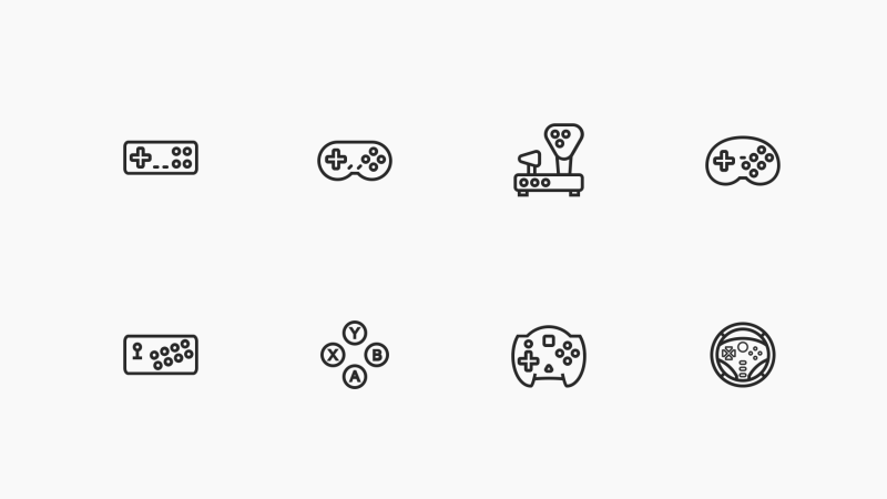 Gamepads icon collection by Sergey Tikhonov