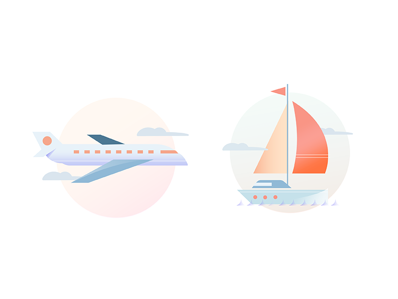 Honey Travel Icons by Patty Johnson