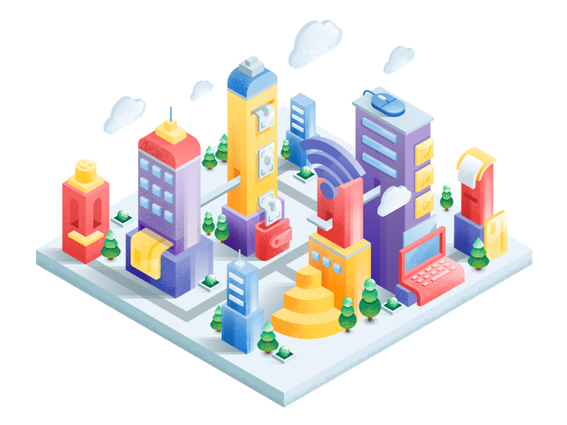 IT city by Izyum Creative Group