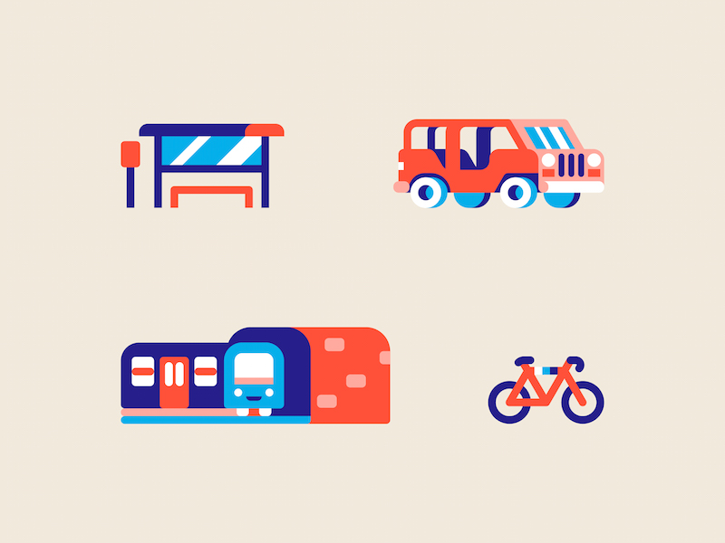 Map Elements icon collection by Chris van Rooyen