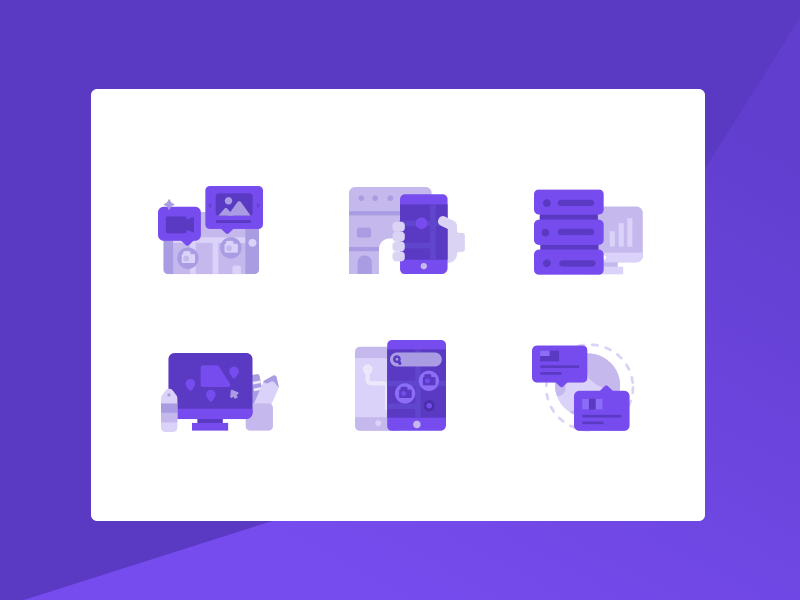 Mapbox SDK feature icons by Maya Gao