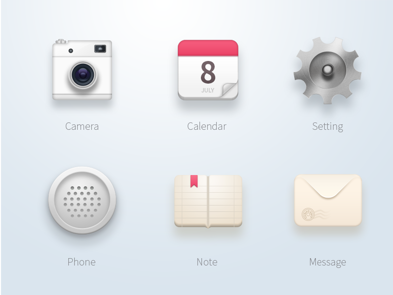 Materialized icon collection by Iysoul