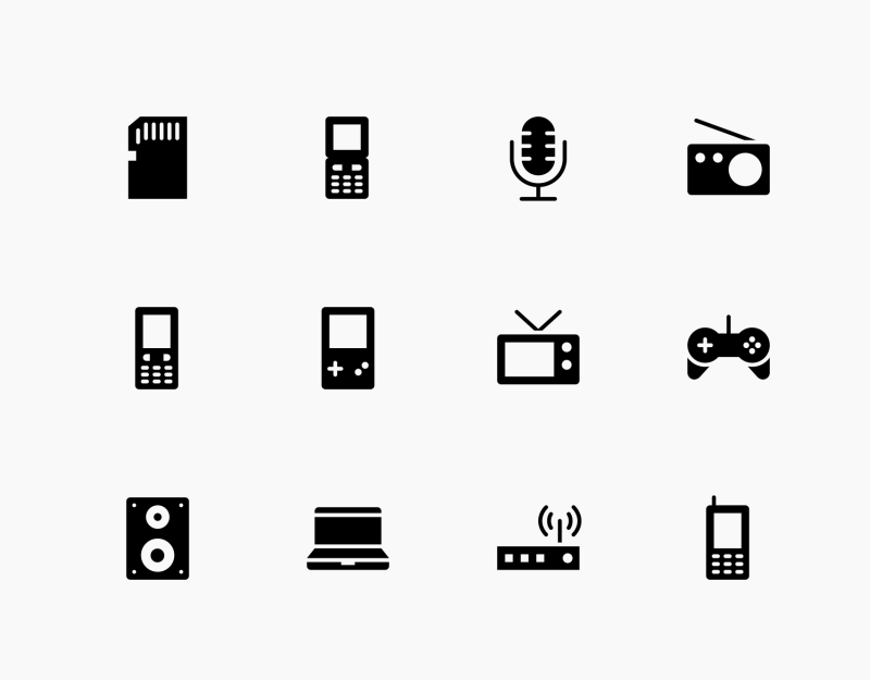 Networking and Gaming devices icons by Baabullah Hasan