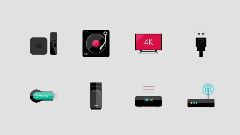 Photo realistic Electronic device icon collection by Alfredo Hernandez