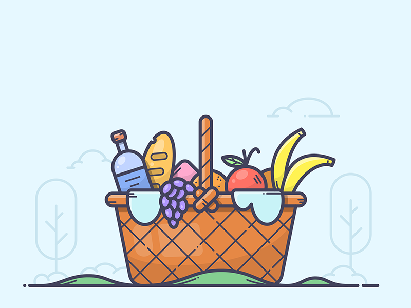 Picnic Basket by Alexander Kunchevsky