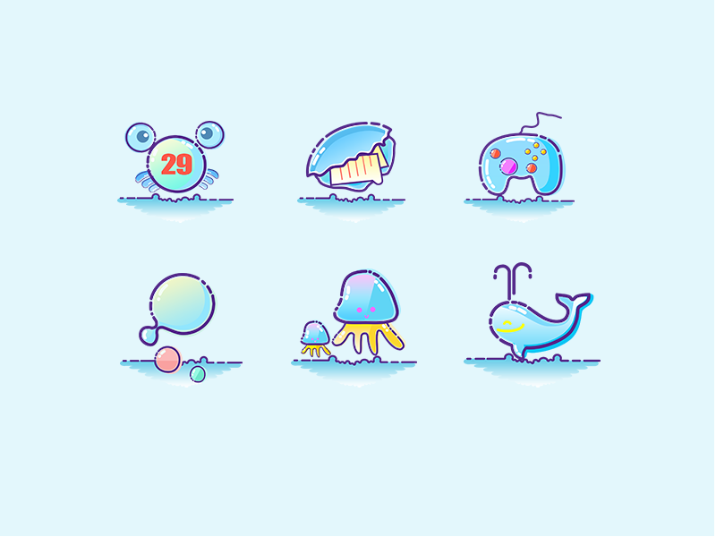 Sea icons by Coco1129