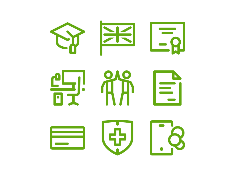 Simple icon collection by Denis Shumaylov