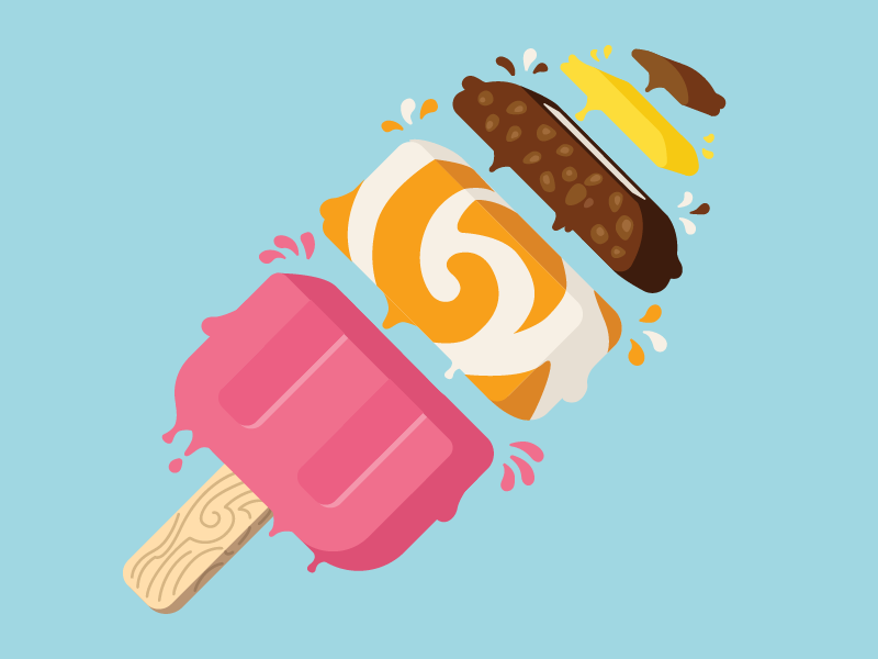 Split Ice Cream by Michal Luczak
