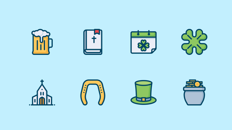 Spring icon collection by Dmitry Miroliubov