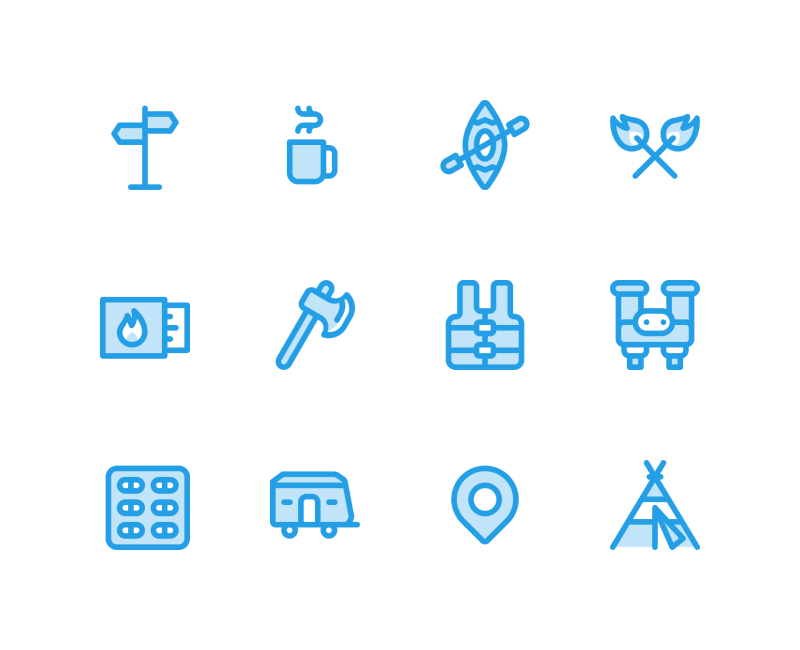 Adventure tiny icon collection by Jemis Mali