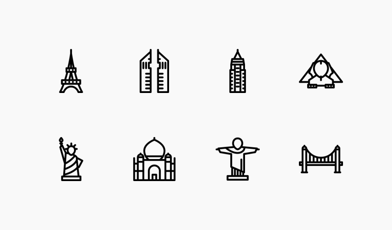 City Outline icons by Nikita Golubev