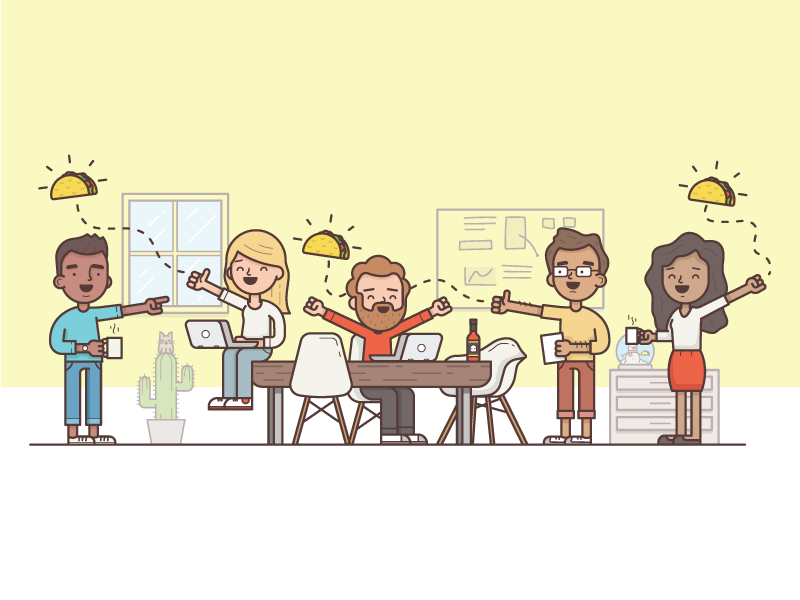 Office fun illustration by Vic