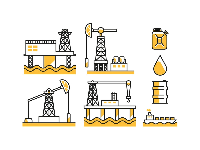 Oil Field Icons by Vecteezy - Iconscout