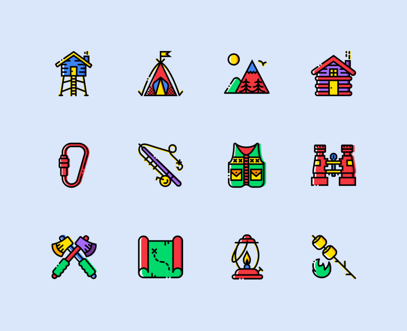 Outdoor places icon collection by Smashicons