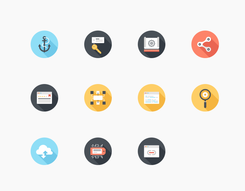 Web SEO and Development icon set by Maxim Basinski