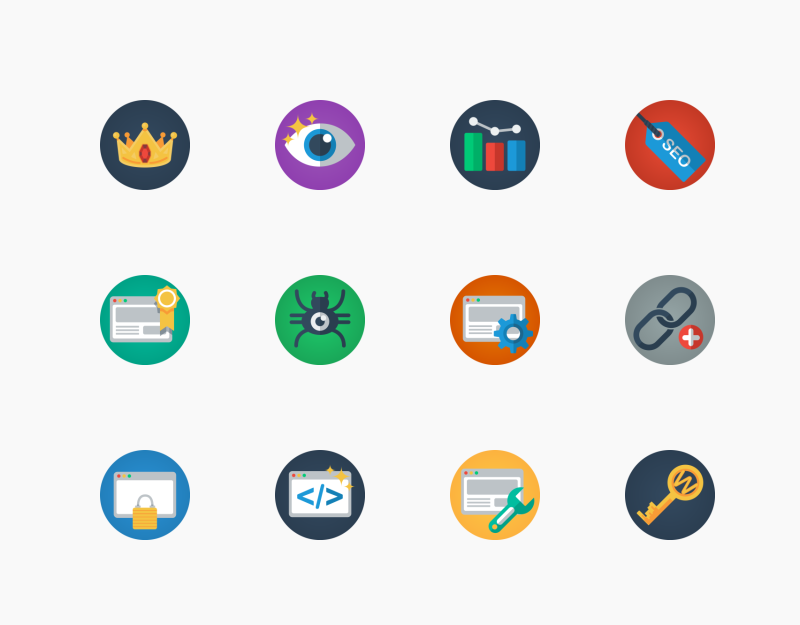 Web and SEO icon pack by Flat- Icons