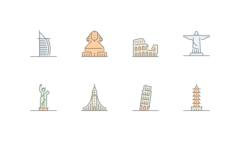 Went down in History Heritage icon collection by Pixel Bazaar