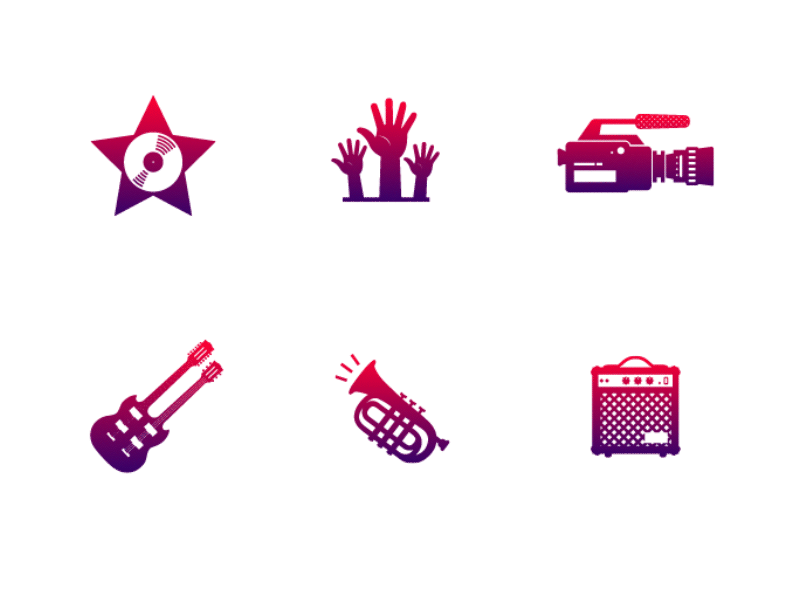 Alfa Jazz Fest GIF Animated Icons by qubstudio