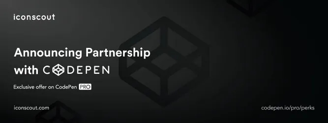 Announcing CodePen partnership to help people fulfill their icon needs
