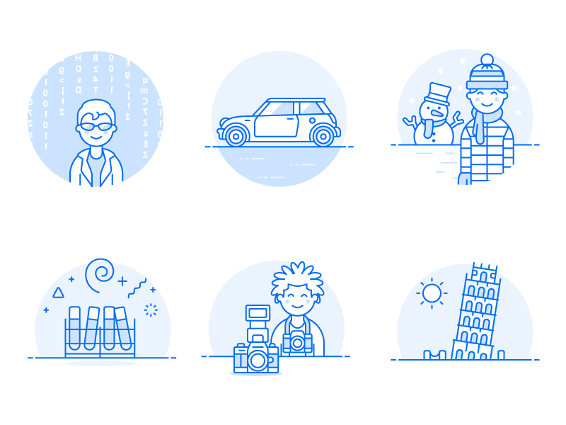 Duotone Illustrations by Vincent Le Moign