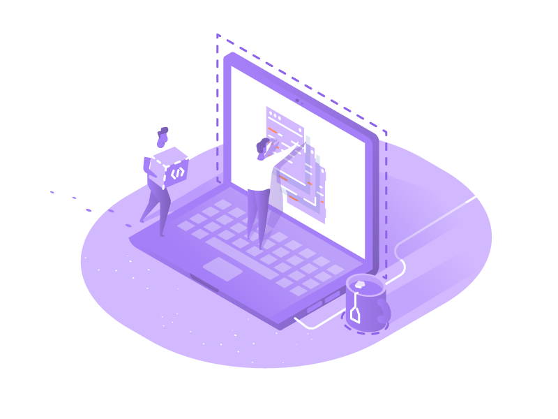 application-and-site-development-isometric-illustration-by-artur-stotch